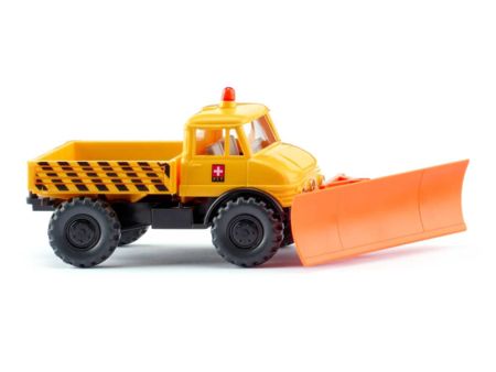 Wiking HO Unimog U 406 mit Schneepflug 