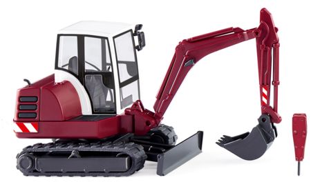 Wiking HO Mini-Bagger HR 18 - purpurrot