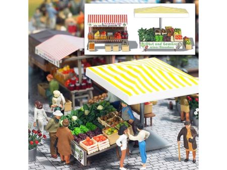 Busch Marktstand Obst, Honig H0    