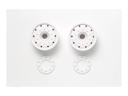 Tamiya 1:14 Breitfelgen (2) vorne 30mm weiss