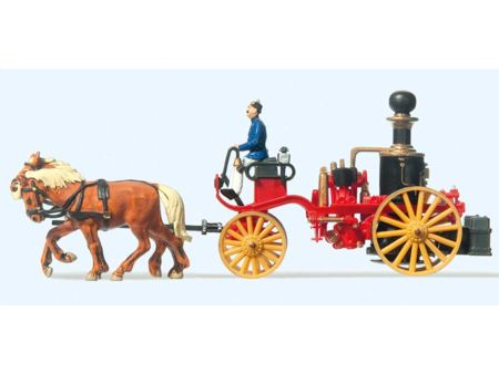 Preiser HO Dampfspritze. Um 1900. Fertigmodell