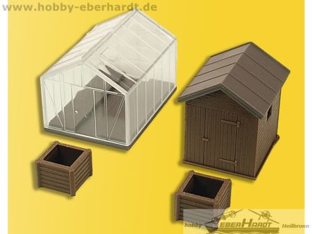 Kibri H0 Garten- und Gewächshaus