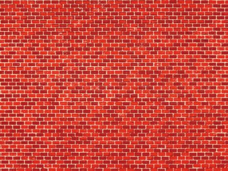 Auhagen HT 1 Pappe Ziegelmauer rot