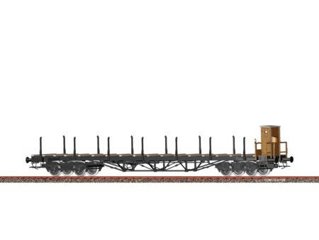 BRAWA  H0 Drehgestellflachwagen SSlm (Ce 168) K.P.E.V. I