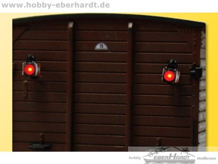 Viessmann H0 Zugschlusslaternen mit LED, 2 Stück 