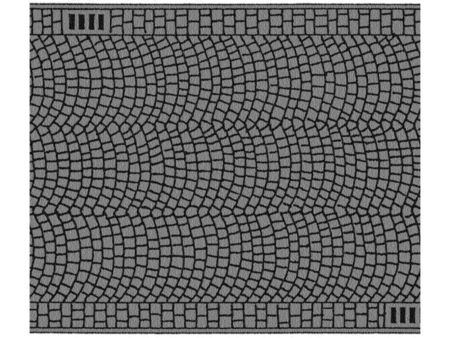 NOCH H0 Kopfsteinpflaster, 1 m