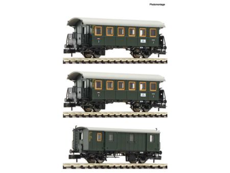 Fleischmann N  3-tlg. Set: Personenzug, DB