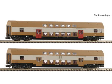 Fleischmann  Spur N 2-tlg. Set 2: Doppelstockwagen, DR