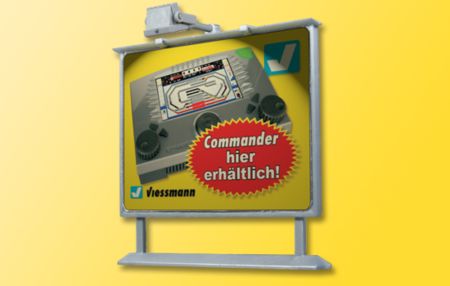 Viessmann H0 Werbetafel mit LED-Beleuchtung