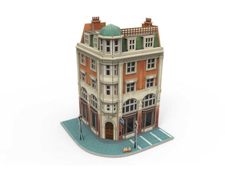 Märklin  Gebäudebausatz Eckhaus Bank(Puzzle)