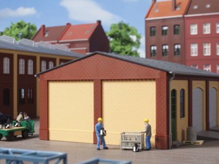 Auhagen H0 Giebel, Ecksäulen kurz rot