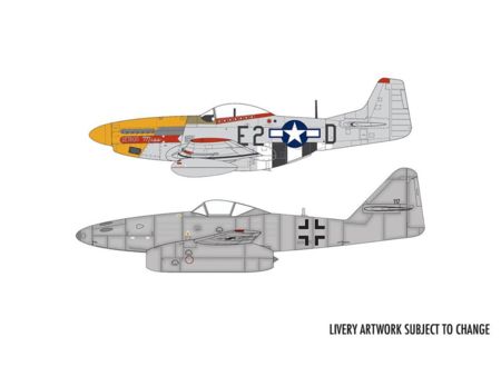 AIRFIX 1/72 Messerschmitt Me262 & P-51D Mustang Dogfight Dou