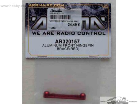 Arrma - HingePin Brace Front Aluminum Red