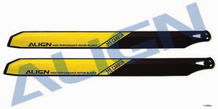 Hauptrotorbl.315 Carbon gelb            