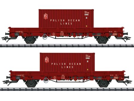 Trix HO Niederbordwagen-Set POL