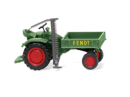 Wiking  HO Fendt Geräteträger mit Mähwer