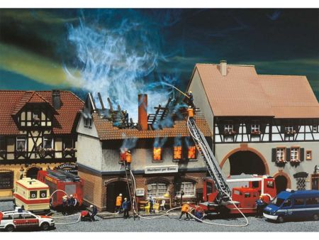 Faller HO Brandruine Gasthaus Zur Sonne