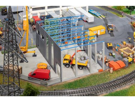 Faller HO Industriehalle im Bau, Systembau