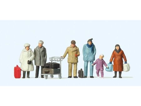 Preiser HO Reisende, winterliche Kleidung