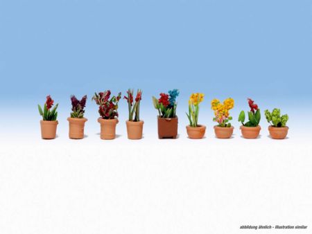 NOCH N Zierpfl.in kl.Blumentöpfen