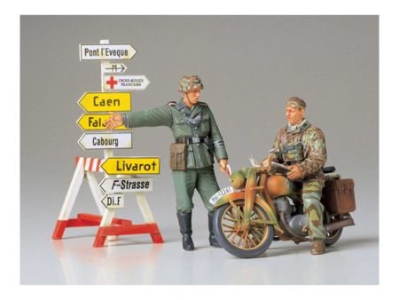 Tamiya 1:35 Diorama-Set Motorrad m.Wegwei.(2)