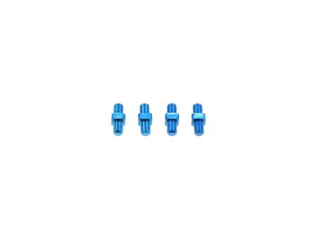 Tamiya Li/Re-Gewindestange 3x10mm (4) Alu blau