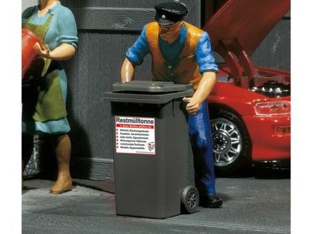 Pola G 2 Mülltonnen, grau