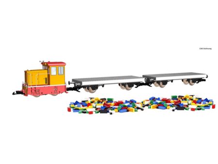 Piko G Start-Set Klemmbausteinewagen R/C