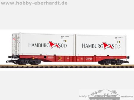 Piko G Containertragwagen mit 2 Containern