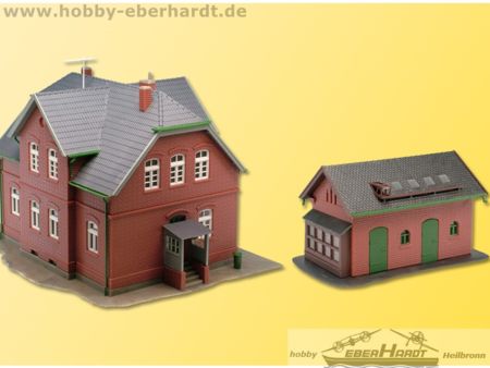 Kibri H0 Werkswohnhaus in Bottrop mit Nebengebäude