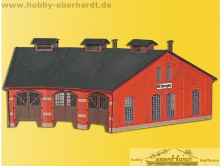 Kibri H0 Ringlokschuppen Ottbergen, dreiständig