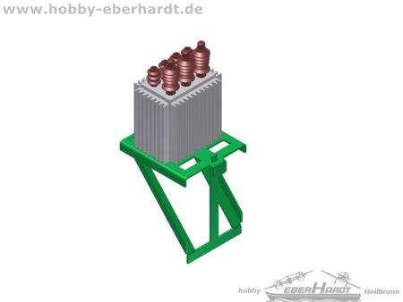 Viessmann H0 Oberleitungstrafo-Set inkl. Mastkonsole 