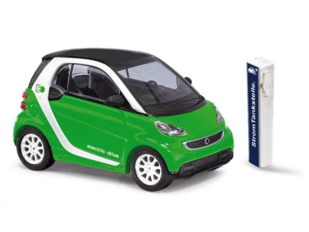 Busch HO Smart Fortwo Coupe Electric d