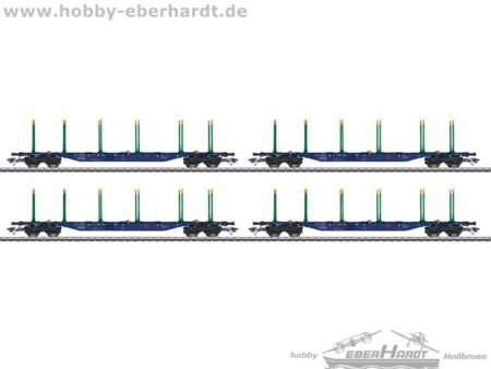 Märklin  HO  KLV-Tragwagen-Set Green Cargo