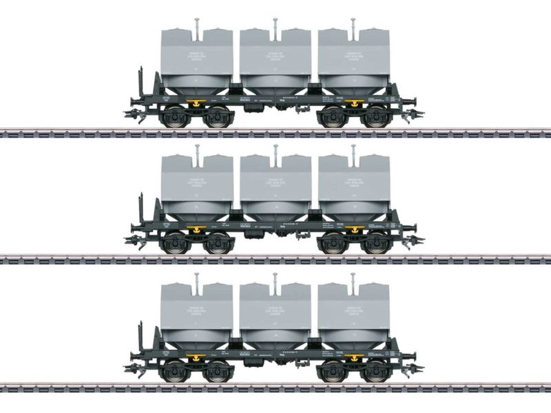 Märklin HO Kalkkübelwagen-Set Slmmp DR