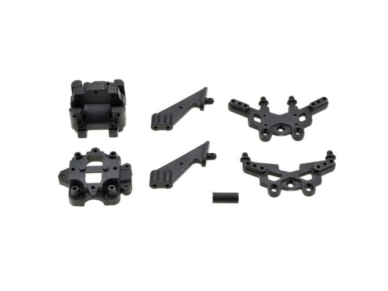 X-18 Plastikteile Getr. + Dämpferhalter
