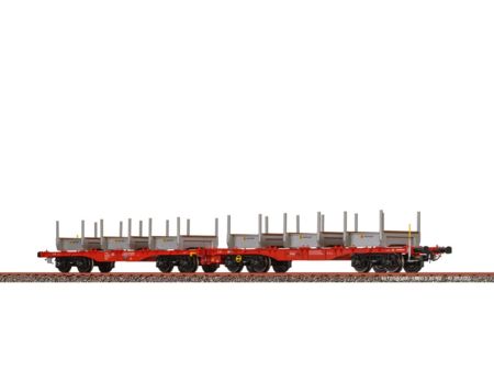 BRAWA  H0 Drehgestellflachwagen Sggrrs ÖBB VI