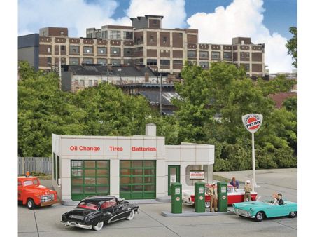WALTHERS Tankstelle mit Kleinwerkstatt