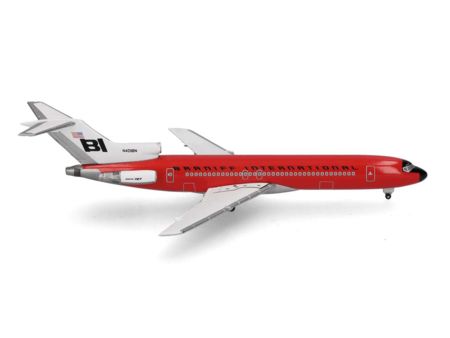 Herpa Wings    B727-200 Braniff Solid Red
