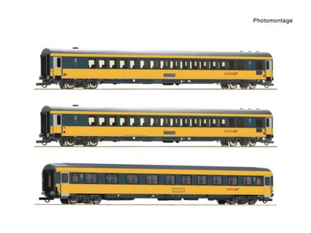 Roco HO 3-tlg. Set: Reisezugwagen, Regiojet
