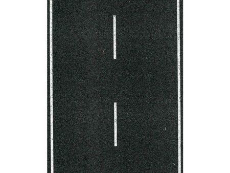 Heki  Fahrbahndecke Asphalt H0, zweispurig 100x8 cm
