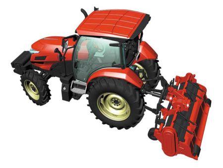 Hasegawa 1/35 Yanmar Traktor YT5113A mit Mulcher
