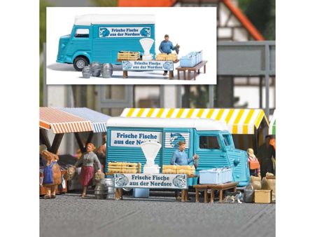 Busch HO Action Set: Fischhändler