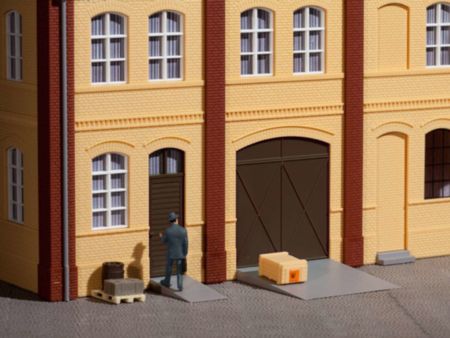Auhagen HO Tore und Türen braun, Stufen, Rampen