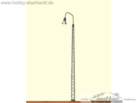 BRAWA  H0 Gittermastleuchte, Stecksockel mit LED