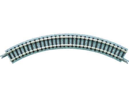TOMYTEC 4 Gleise, gebogen, Mini Curved, in Schotterbettung, 