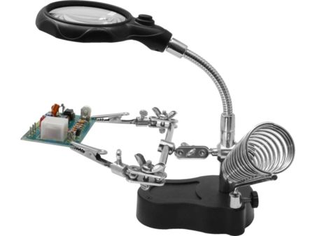 HH3 - Helping Hand mit LED-Licht + Lupe