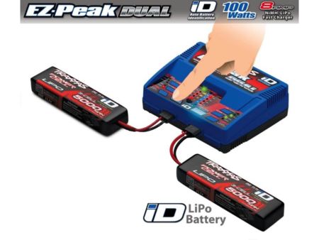 TRAXXAS DUAL EZ-Peak Plus-Lader 2972GX + 2x 3S Lipo 5000mAh 