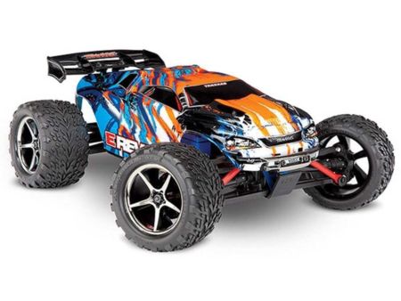 TRAXXAS E-Revo 4x4 orange RTR +12V-Lader+Akku