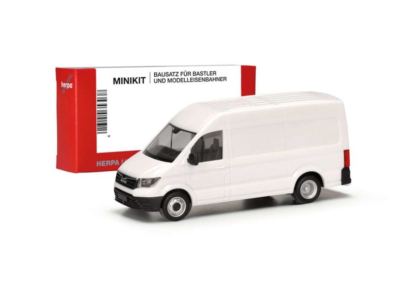 Herpa 1:87  MiKi MAN TGE Kasten HD, weiß